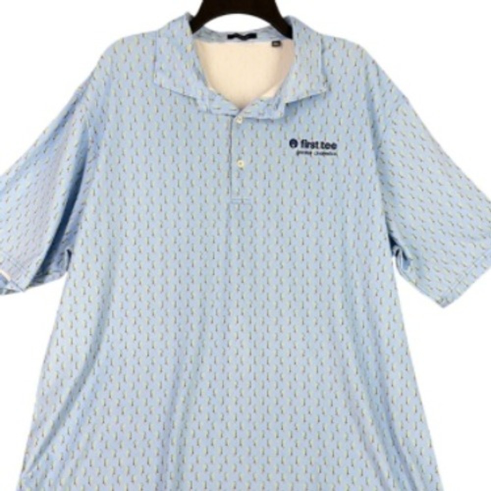 Turtleson Polo Shirt Mens 2XL Smart Comfort Golf Performance Preppy Classic